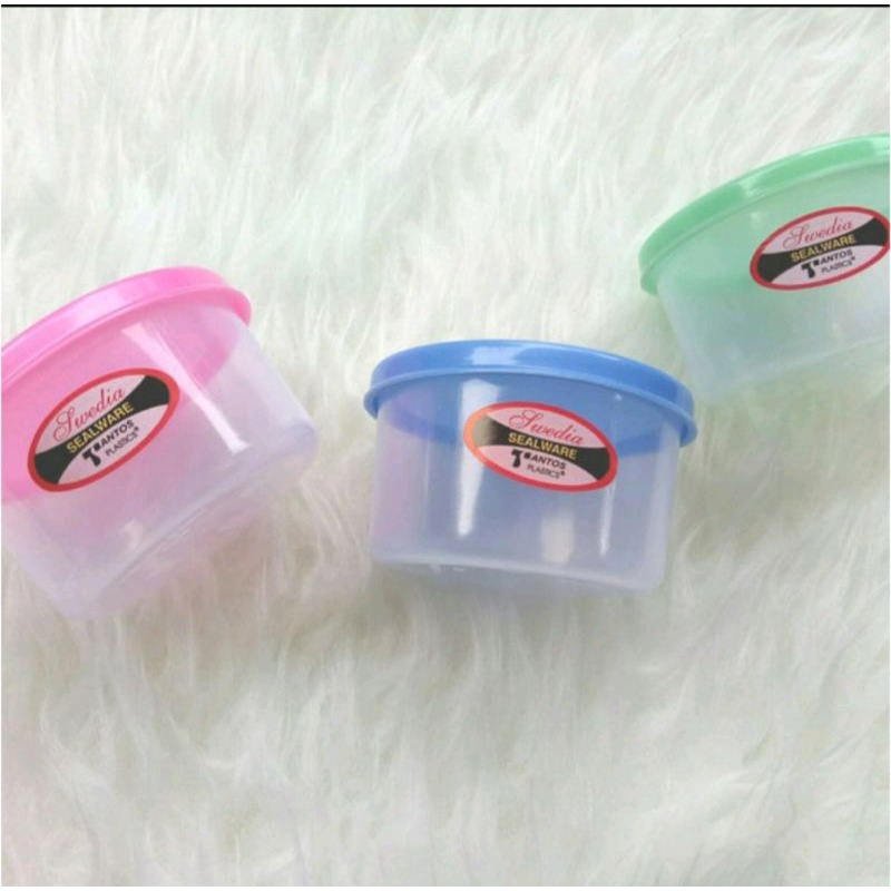 ( 1 pcs ) Toples Plastik Bulat Kecil / Toples Plastik Mini / Sealware / Toples Tempat