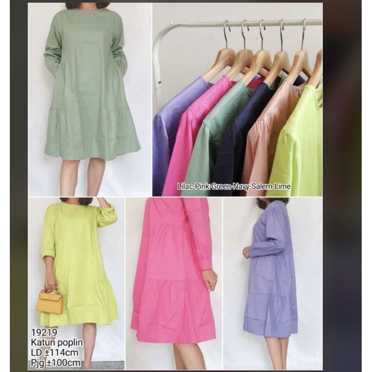 dress katun poplin