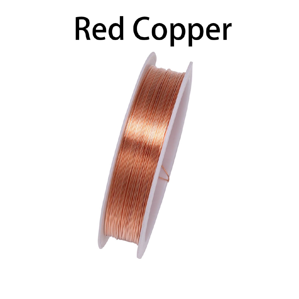 1 Roll Sturdy Gold Alloy Copper Wire Dia 0.2 0.3 0.4 0.5 0.6 0.7 0.8 1 mm Thread Metal String Wire For DIY Beads Jewelry Making