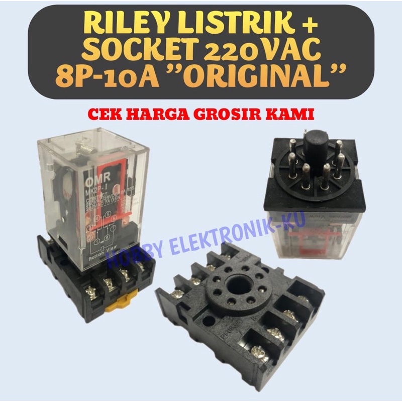 RILEY LISTRIK + SOCKET 220VAC 8P 10A