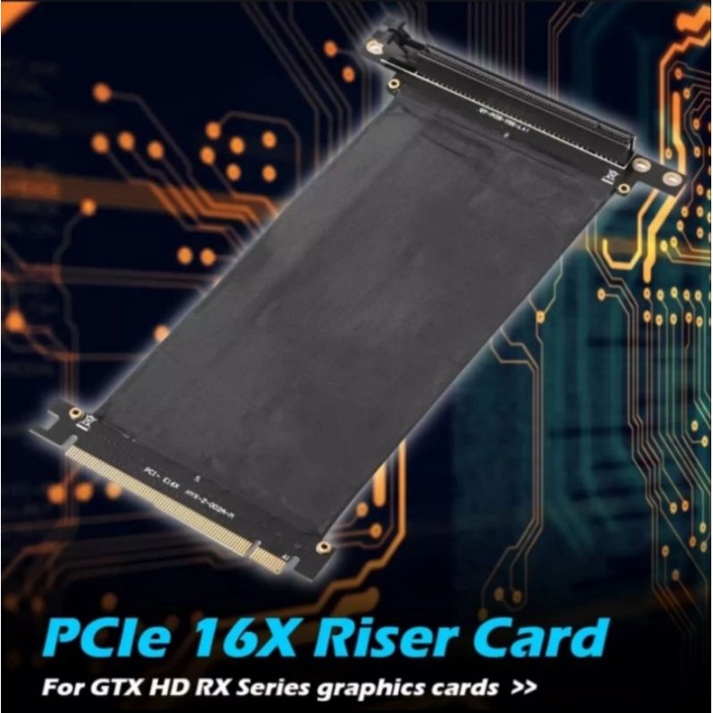 Riser pcie 16x siku 25cm mining gaming vga gpu elbow pci express