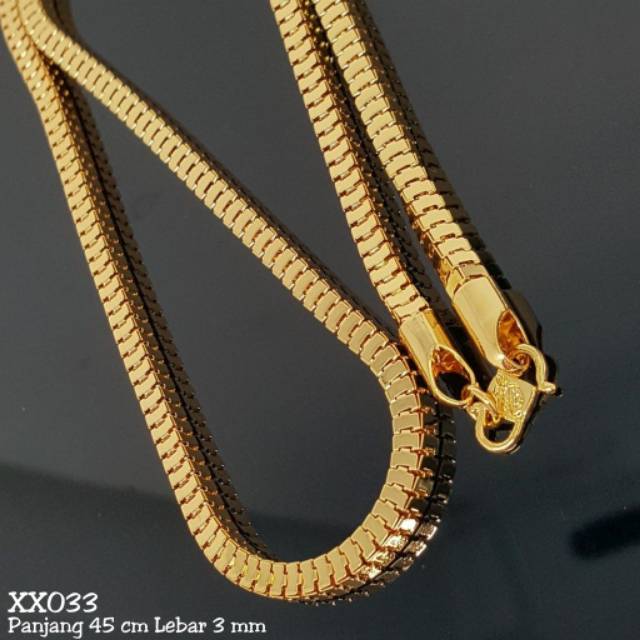 Fourfashion XX033 - Kalung Milano Kaca Mewah Mengkilat - Set Perhiasan Xuping Lapis Emas