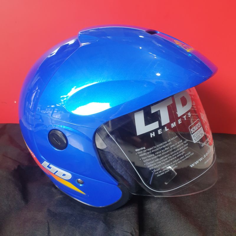 Helm LTD Sports biru kilat original