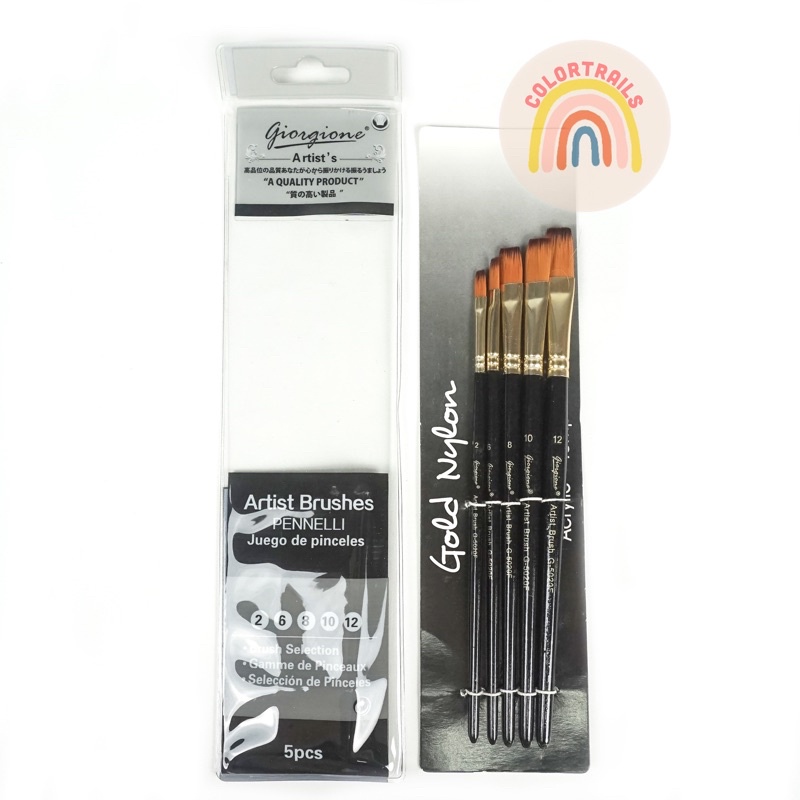 

Giorgione Flat Brush Set 5 G5020F Kuas Lukis