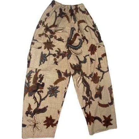 Celana Batik Celana Panjang Batik Jogja Corak Bunga