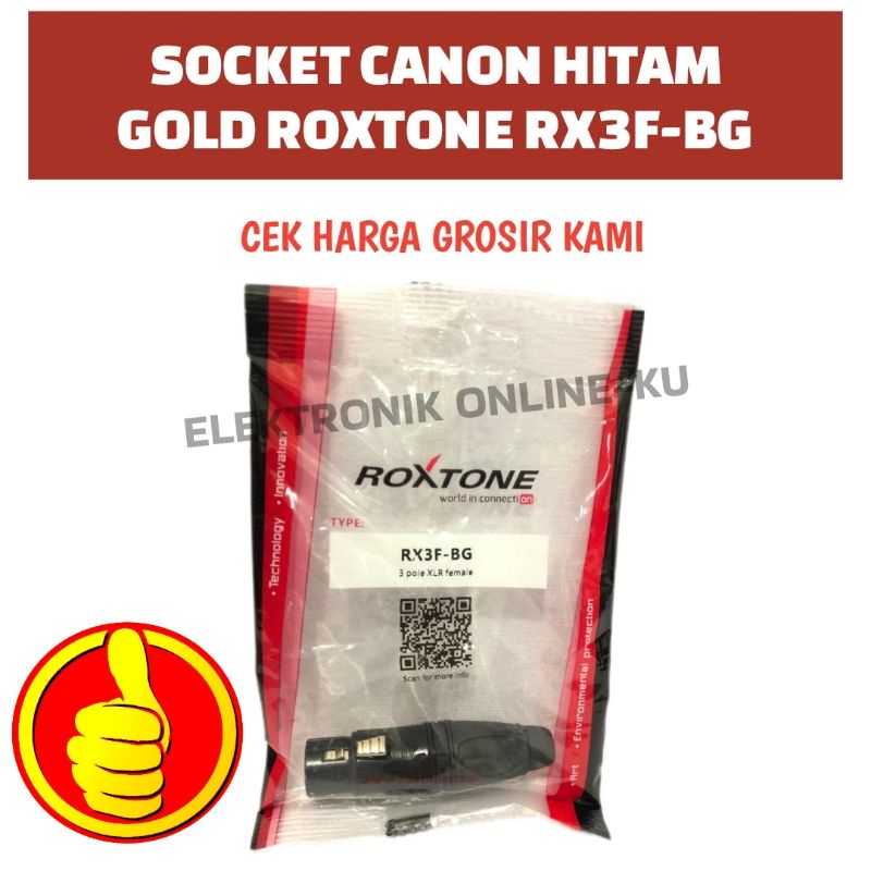 SOCKET CANON HITAM GOLD ROXTONE RX3F-BG