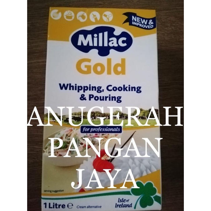 

(BISA COD) MILLAC GOLD whip whipping cream 1kg MURAH BERKUALITAS Kode 750
