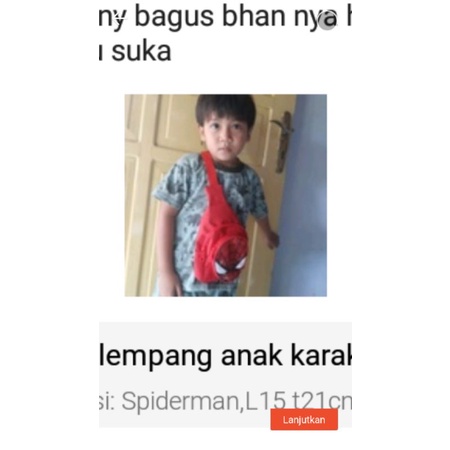 tas slempang anak karakter.