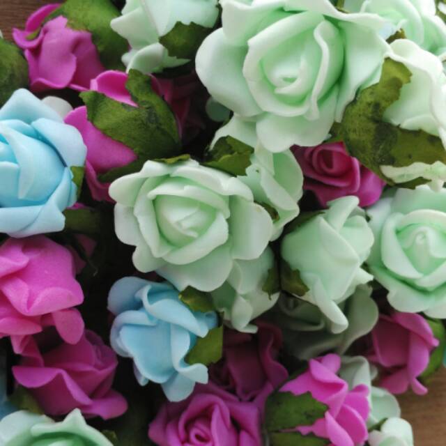 Bunga mawar spons besar per biji