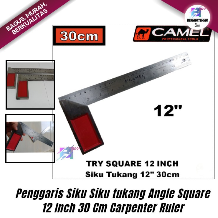 

Penggaris Siku Siku tukang Angle Square 12 Inch 30 Cm Carpenter Ruler