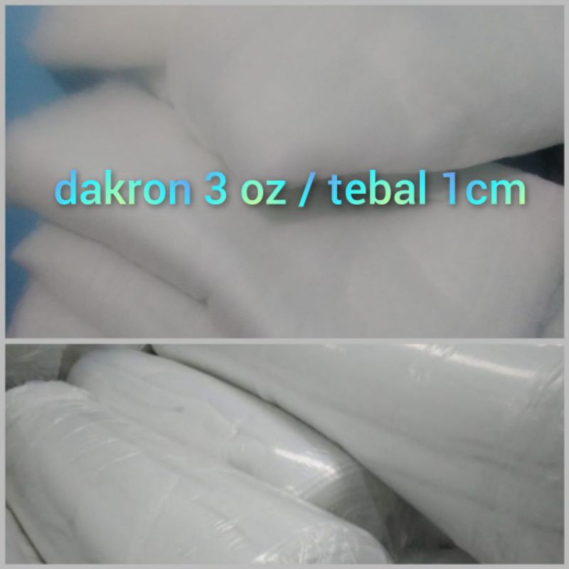 dakron lembaran tebal 1cm(160x100cm)
