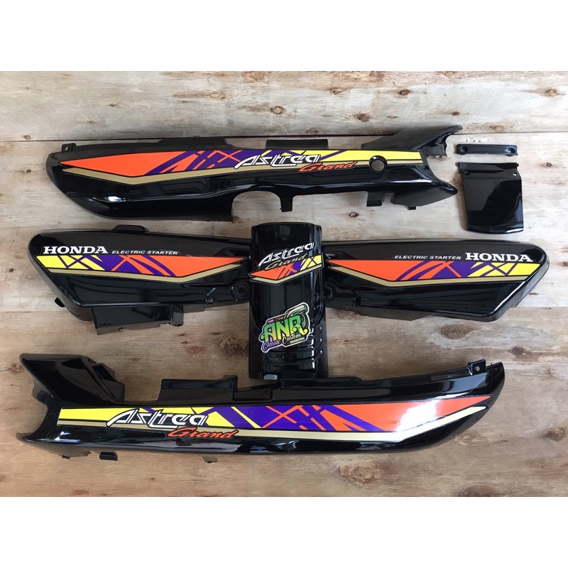 Paket Cover Body Astrea grand Astrea legenda Impressa Body grand sabit strip Kuning Ungu Oren LE