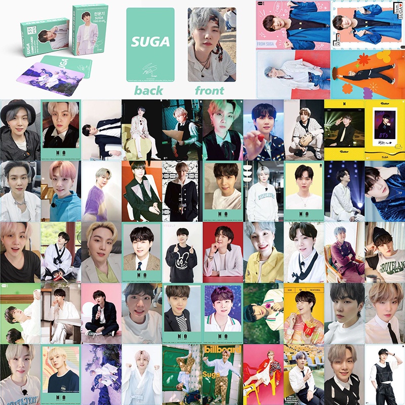 55pcs / Kotak Kartu LOMO Foto BTS 2022 V JUNKOOK JIMIN SUGA