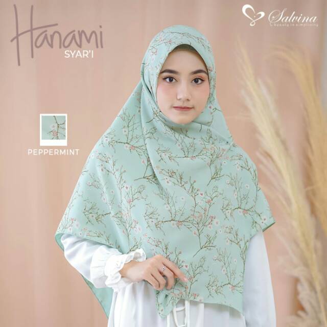 Hanami Syari Jilbab Segiempat Motif