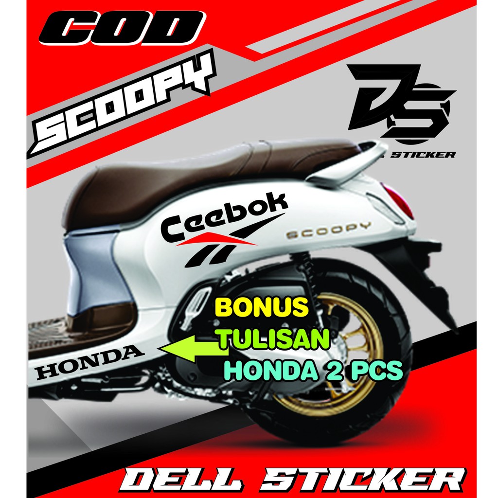 STICKER SCOOPY CEEBOK / STICKER  open bo / STICKER MOTOR SCOOPY LAMA / SCOOPY NEW / scoopy open bo6