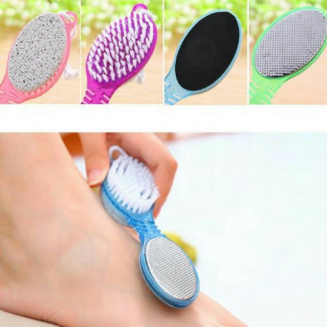 Pedicure padle brush 4 step perawatan kulit kaki halus lembut salon mura