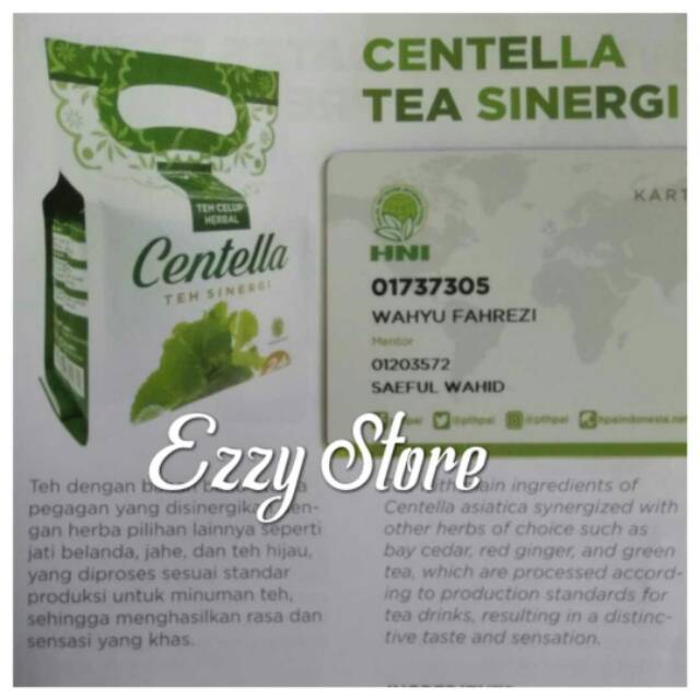 

Centella Tea Sinergi HNI HPAI