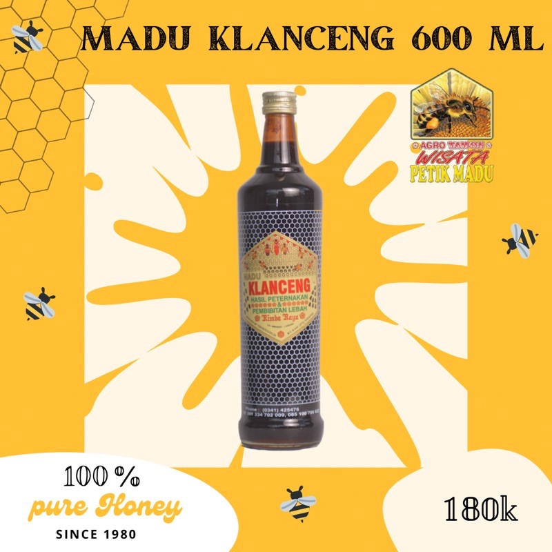 

MADU KLANCENG RIMBA RAYA 600 ml HONEY MADU MURNI KESEHATAN