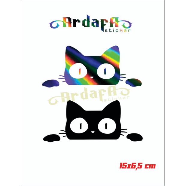 Stiker cutting Kucing karakter lucu Berkualitas