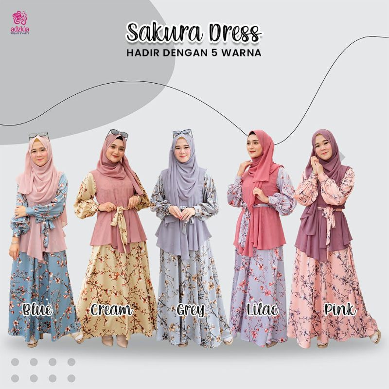 SAKURA DRESS ORGINAL ADZKIA HIJAB