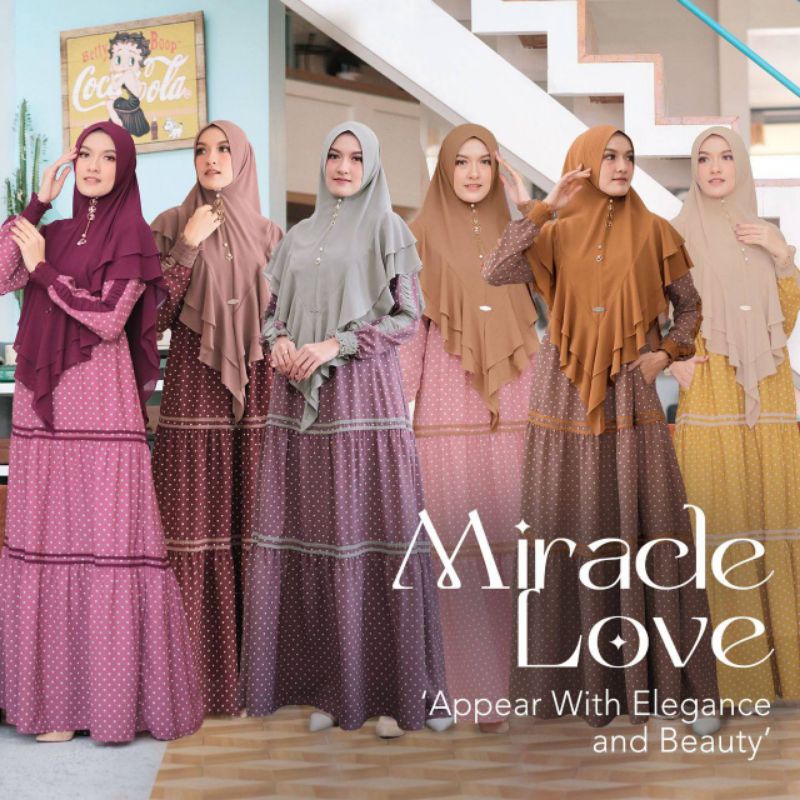Gamis Miracle Love Dress By Fenuza (gamis saja)