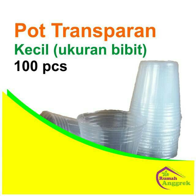  Pot  Transparan Kecil 5 cm  isi 100  small size  fleksibel cup 