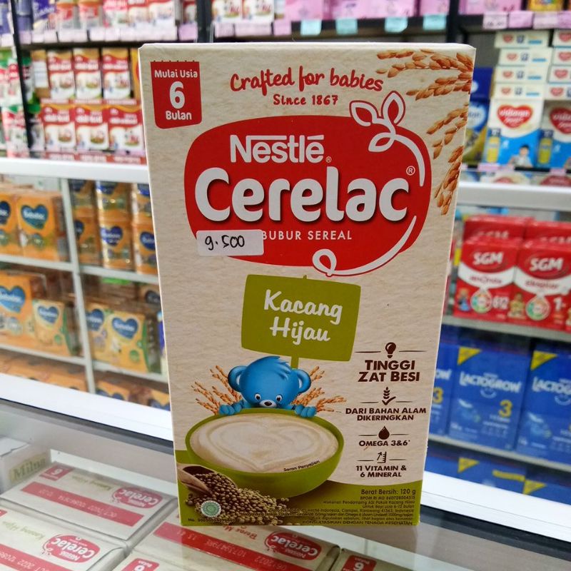 NESTLE CERELAC 6+ BUBUR SEREAL, BUBUR SEREAL SUSU 120GR