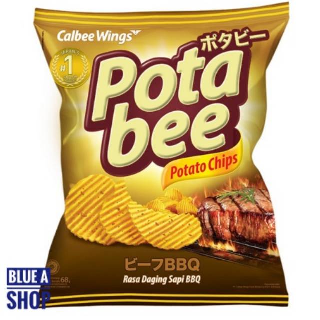 

Potabee Potato Chips Rasa Daging Sapi BBQ 68gr