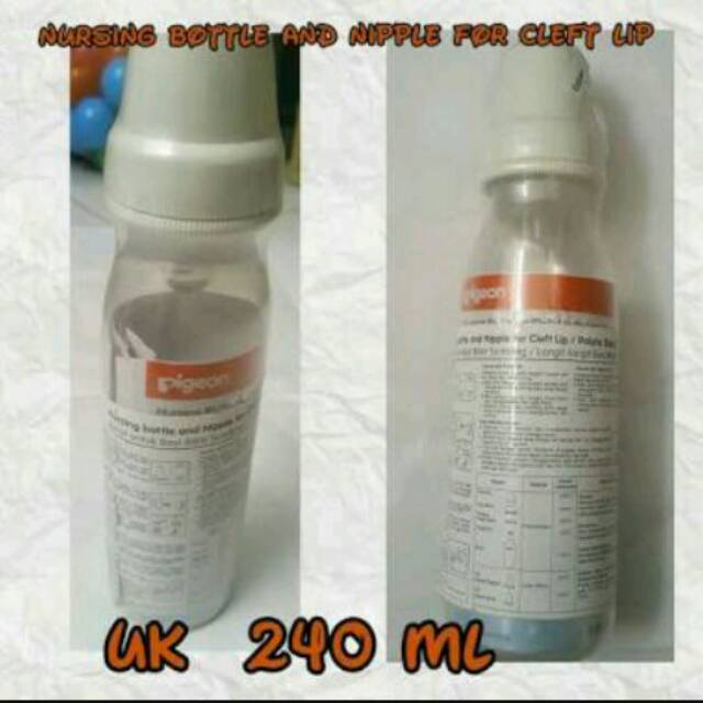 Pigeon Botol Susu untuk Bibir Sumbing - Cleft Palate 240ml sebelum operasi