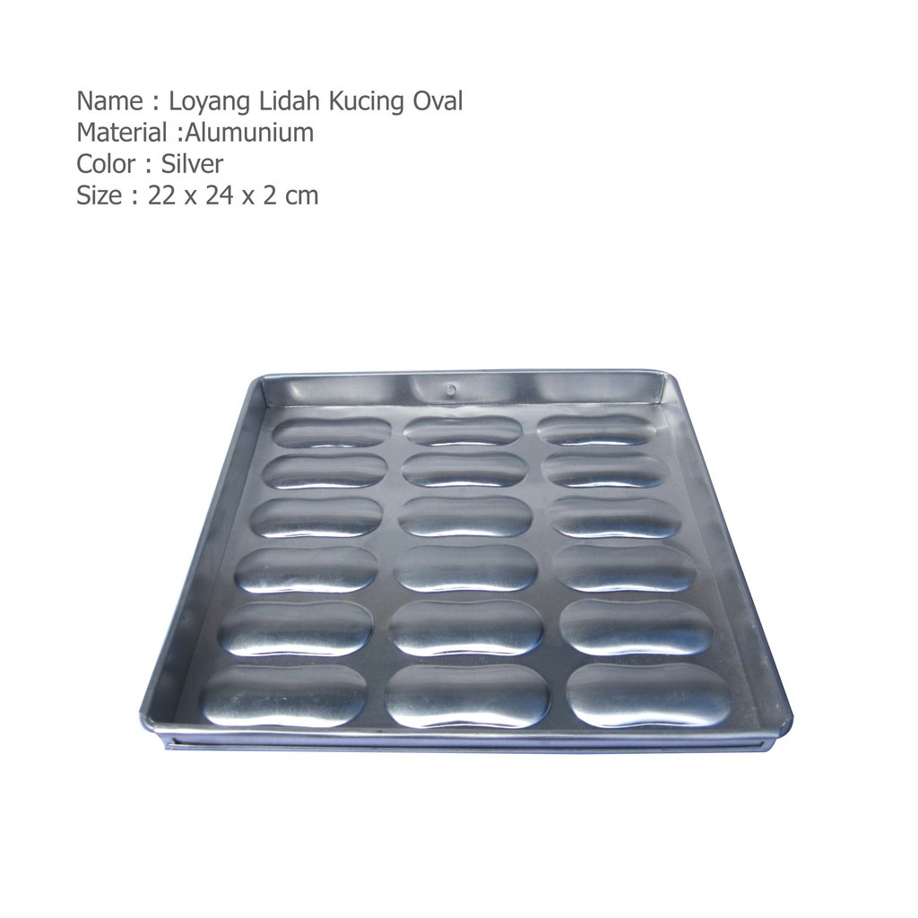 Loyang Lidah Kucing / Loyang Kue Kering - Ukuran 22x25