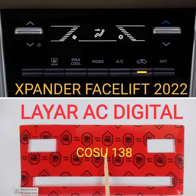 Anti Gores Premium Layar AC Digital New Xpander / Cross Facelift 2022 cosu138 Ayo Beli