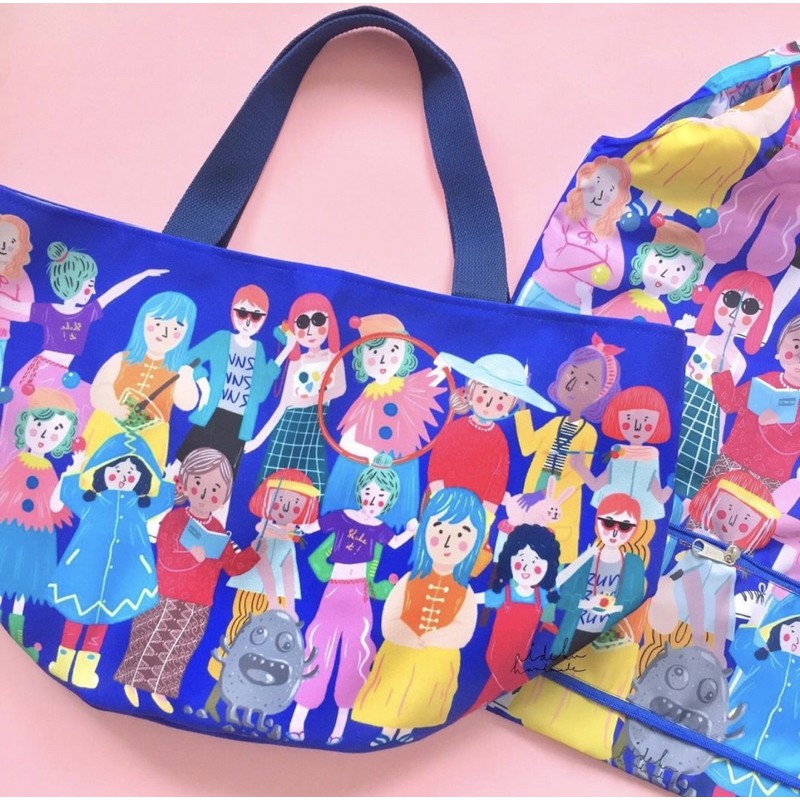 Tas sayur faces Family ideku handmade Idekuhandmade / tas sayur ideku handmade