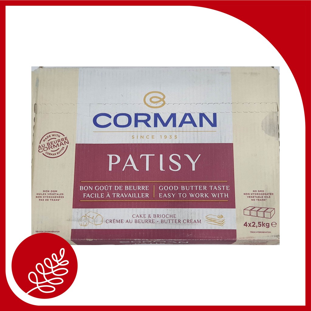 CORMAN PATISY BULK UNSALTED DARI BELGIA 2.5KG / MAKANAN / SUSU / BUTTER / MENTEGA / MARGARIN