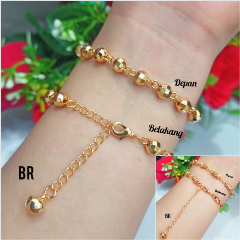 Fourfashion Gelang Tangan Dewasa Motif Biji Lada Kekinian PD156