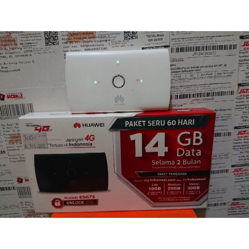 Modem Mifi Huawei 5673 Cs609 Unlock Alloprator 4G LTE (B1/B3/B5/B8/B40) Frekwensi Lengkap