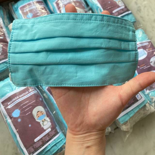 Masker kain hijab cotton bamboo