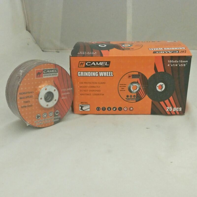 Mata batu gerinda/ gurinda poles 4 inch Camel, mata pisau potong batu