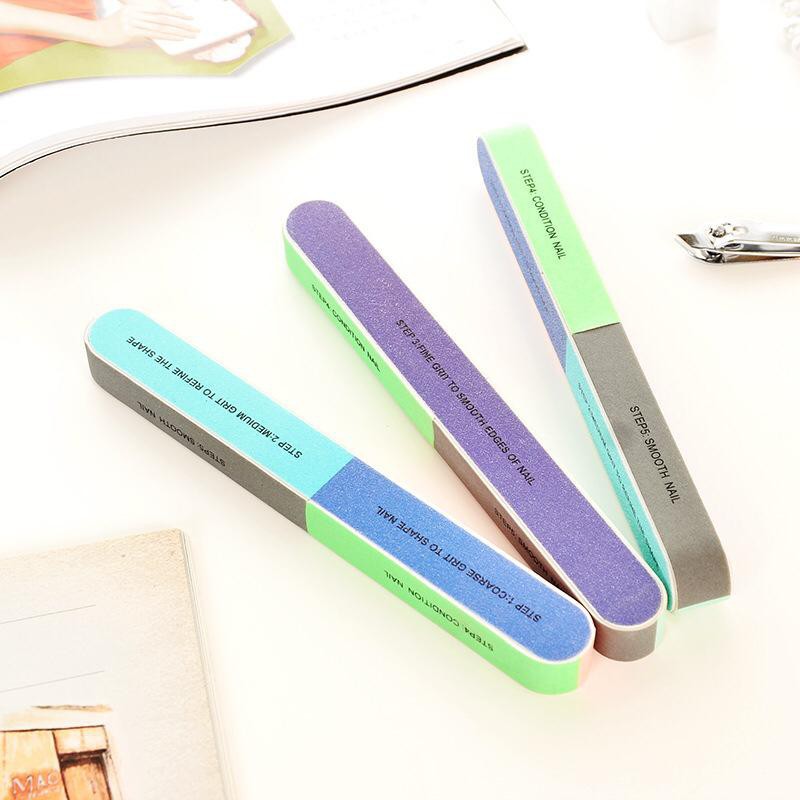 Nail Buffer Kuku 7 Sisi Buffer 7 Step Nail File Manicure Tool