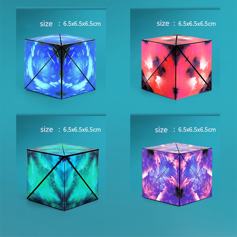 2022 Mainan Puzzle Kubus Magic Magnetik 3D Multi Warna Untuk Anak Hadiah