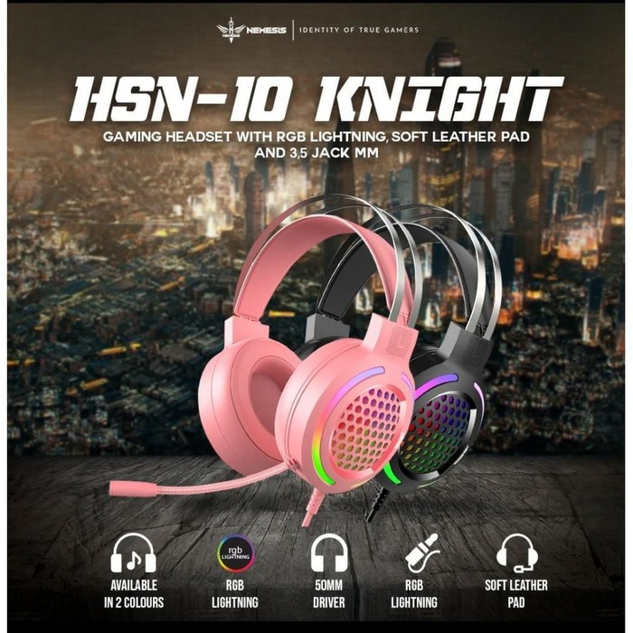 Nyk Knight HSN-10 Headset Gaming RGB