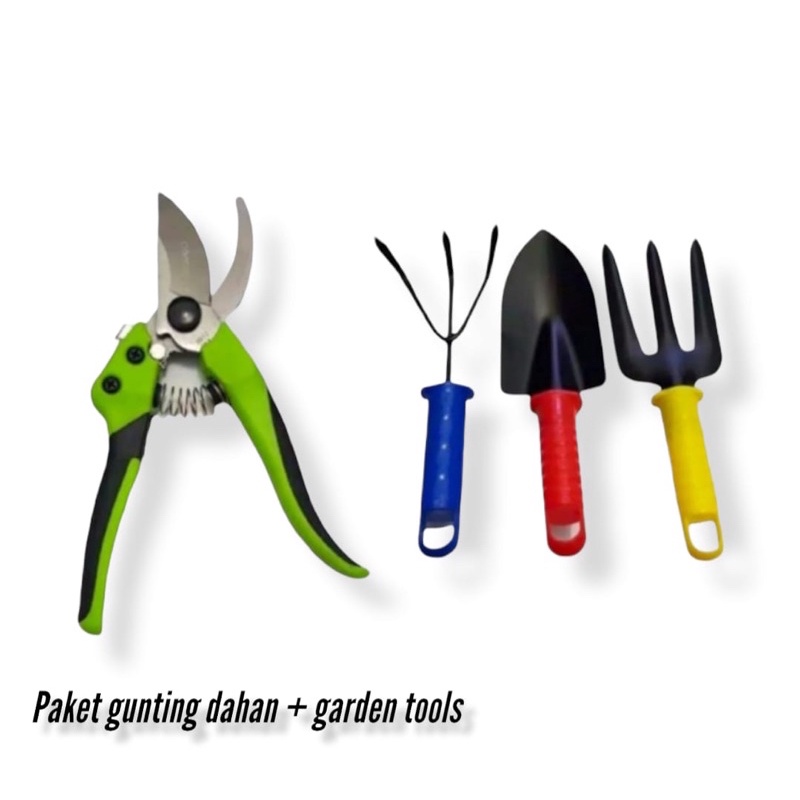 Paket gunting dahan ranting batang daun Massaki + garden tools