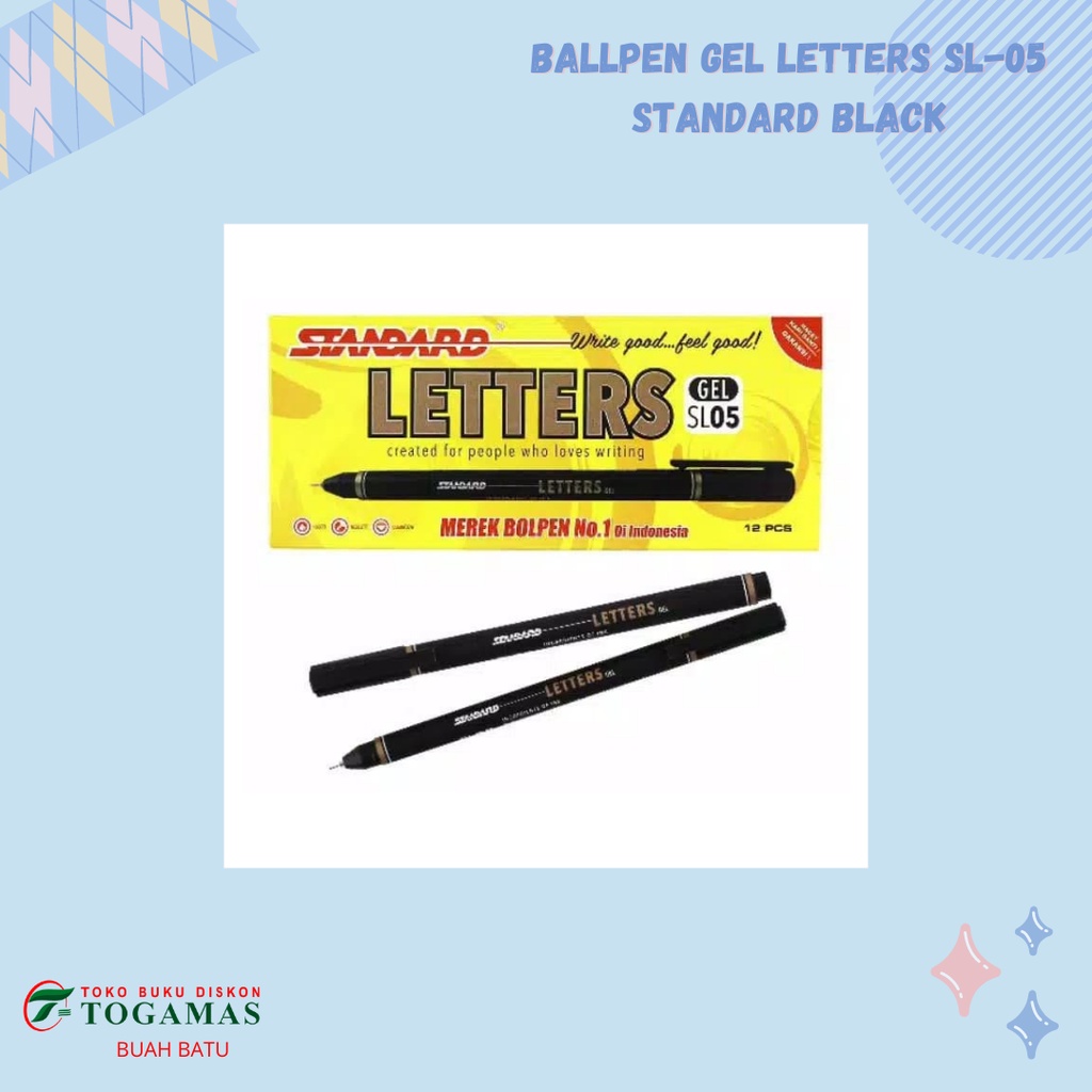 

BALLPEN GEL LETTERS SL-05 STANDARD BLACK