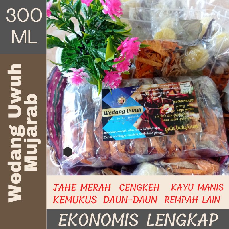 

WEDANG UWUH KOMPLIT JAHE + CABE ALAS + gula batu TERMURAH