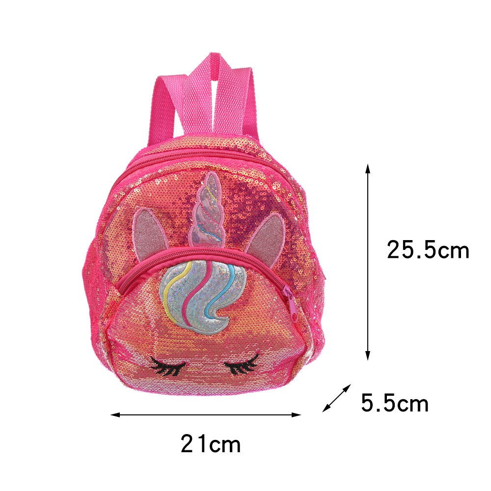 Tas Ransel Unicorn Sequin Shiny Mute TRU032 anak perempuan tk backpack