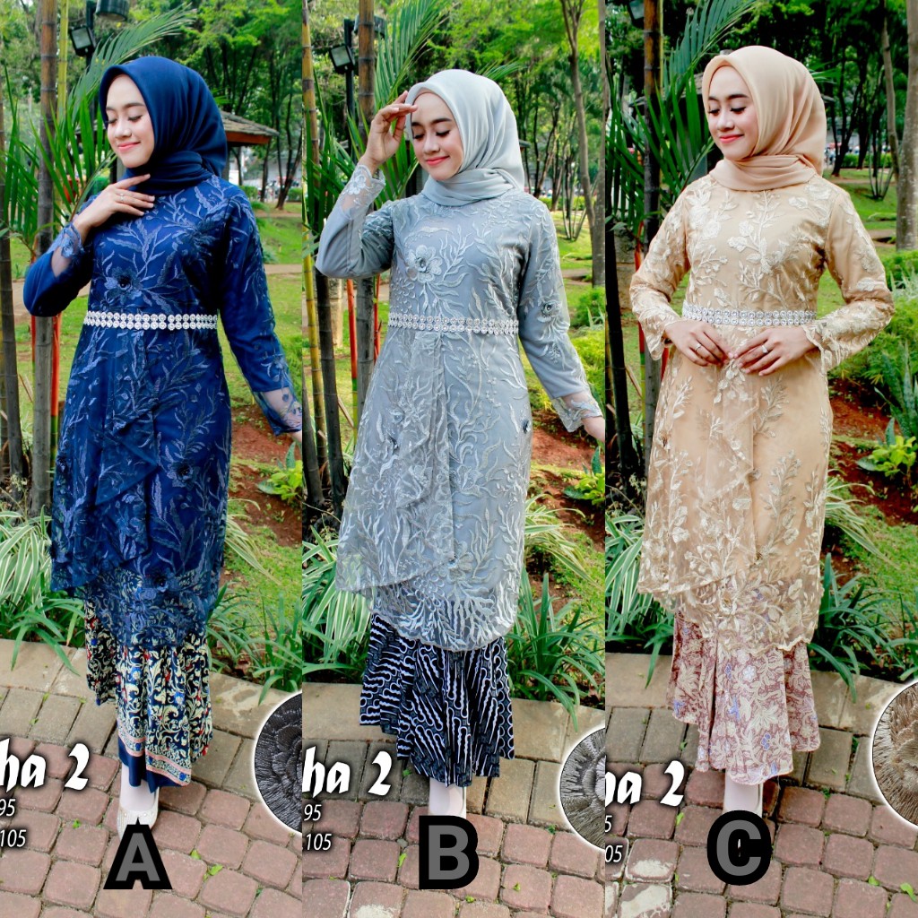 Kebaya Modern Tulle Ayesha Aneka Warna