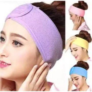 [Promosi Terbaru] Bandana Mandi Masker Bersih Wajah Facial Creambath Makeup Handuk Bando Bendo