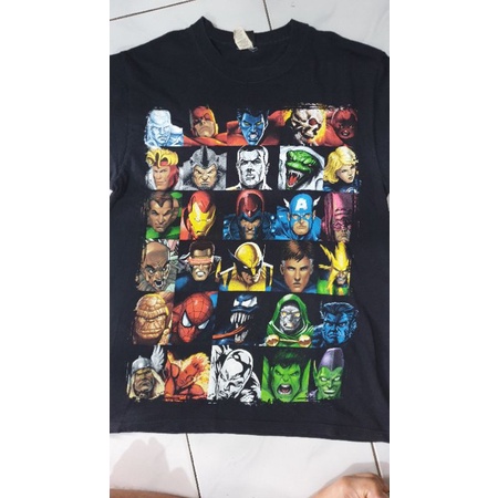 T shirt Kaos Mad Engine Marvel Made in Mexico ex koleksi