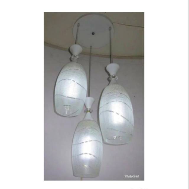 Lampu gantung minimalis 3 lampu