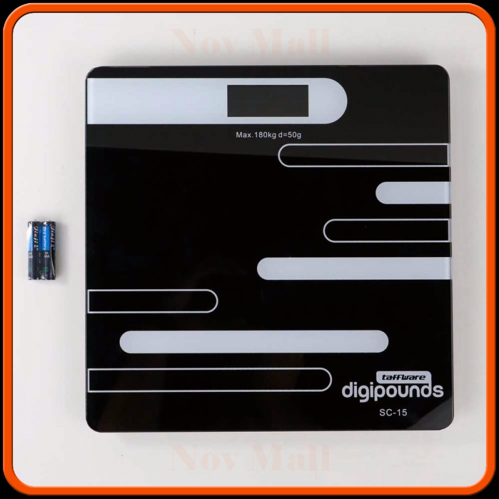 Taffware Timbangan Badan Digital + Temperature Battery Version SC-15