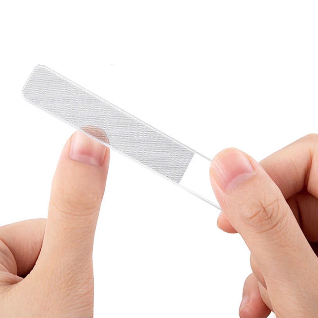 Glass Magic Nail File Shiner Buffer Pengkilap Kuku Kaca Portable Pedicure Manicure Free Box